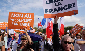 Mii de persoane manifestează în Franţa, a 11-a sâmbătă la rând, împotriva vaccinării obligatorii a personalului medical şi paşaportului vaccinal 