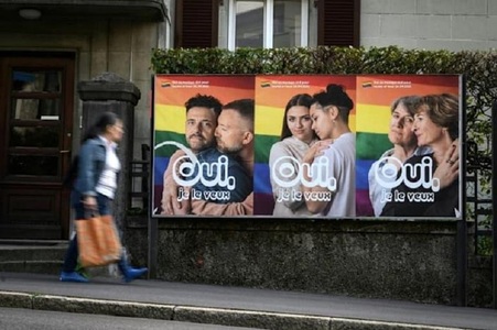 Elveţienii legalizează prin referendum căsătoria între persoane de acelaş sex