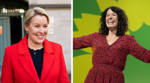 Franziska Giffey de la SPD şi Bettina Jarasch de la Verzi, cot la cot în alegeri la Primăria Berlinului - exit-polluri