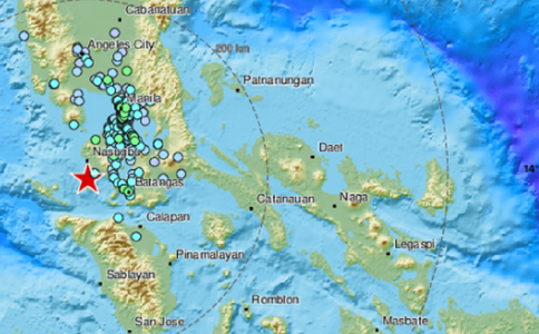 Un cutremur de magntudinea 5,7 în larg zguduie principala insulă filipineză Luzon
