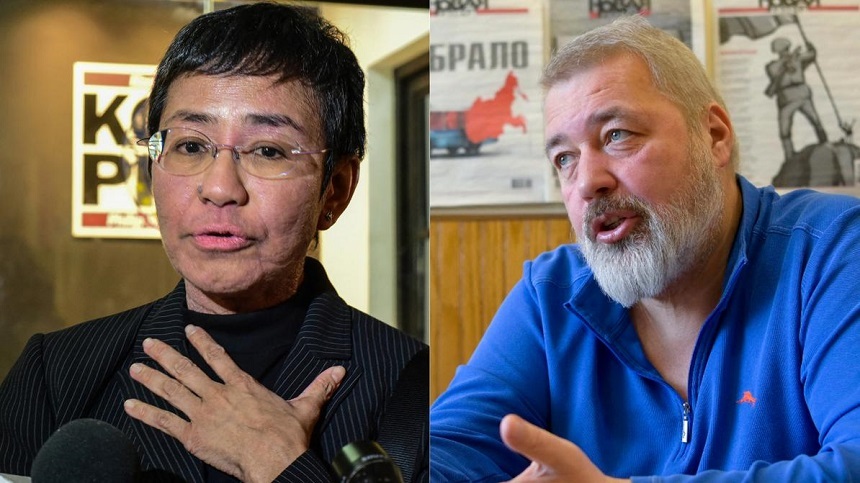 Jurnaliştii Maria Ressa din Filipine şi Dmitri Muratov din Rusia, laureaţii Premiului Nobel pentru Pace în 2021