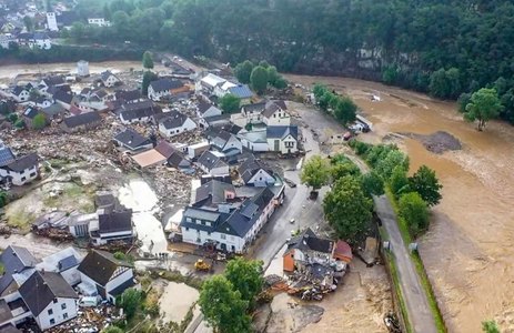 Corpul unei femei, o victimă a inundaţiilor din iulie din Germania, găsit la Rotterdam, în Olanda; două persoane, date în continuare dispărute