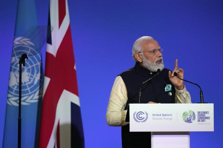 India urmează să atingă neutralitatea carbonului în 2070, anunţă Modi la COP26