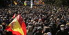 Mii de membri ai forţelor de ordine şi lideri ai unor partide de dreapta manifestează la Madrid împotriva modificării ”legii căluş”, care interzice din 2015 folosirea fără autorizare a unor imagini în care apar forţe de ordine
