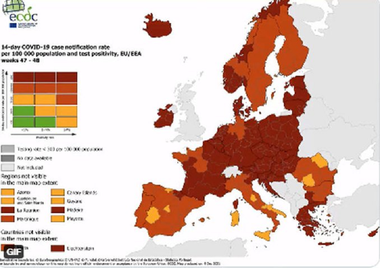Numai ”vaccinarea singură nu este de ajuns” împotriva variantei omicron a SARS-CoV-2, avertizează Centrul European de Prevenţie şi Controlul Bolilor, care ridică la ”foarte mare” evaluarea riscurilor la adresa sănătăţii publice şi recomandă o serie de măsuri