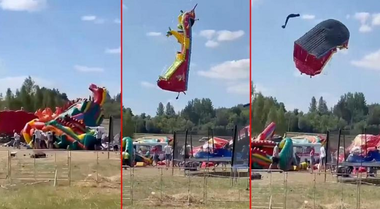 Patru copii morţi, alţi cinci răniţi grav, dar şi adulţi, în Australia, după ce o rafală de vânt ia pe sus un castel gonflabil în nordul Tasmaniei