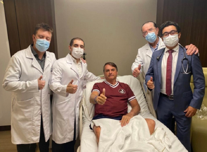 Bolsonaro îşi anunţă externarea de la Spitalul Vila Nova Star, în urma unei subocluzii intestinale