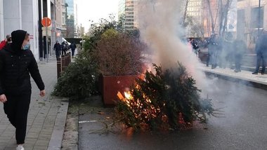 Manifestaţie la Bruxelles împotriva măsurilor sanitare. Poliţia anunţă că au participat 5.000 de persoane - FOTO, VIDEO - 