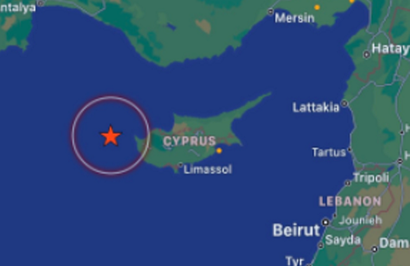 Cutremur de magnitudinea 6,6 în largul Ciprului, resimţit puternic în ţară