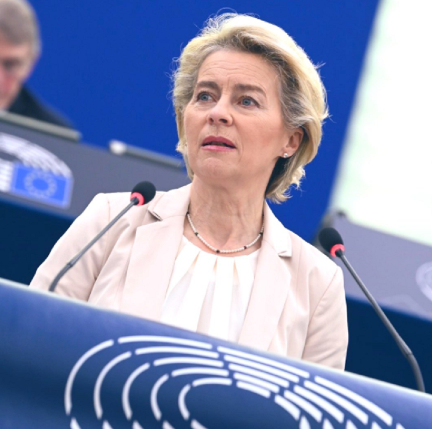 Ursula von der Leyen nu participă la plenul Parlamentului European de la Strasbourg, după ce şoferul ei a fost testat pozitiv cu Covid-19
