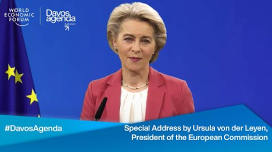 Uniunea Europeană ”este pregătită” să sancţioneze ”masiv” o intervenţie a Rusiei în Ucraina, ameninţă Ursula von de Leyen la Forumul Economic Mondial virtual de la Davos; ”Nu vom accepta tentativele Rusiei de a împărţi Europa în sfere de influenţă”