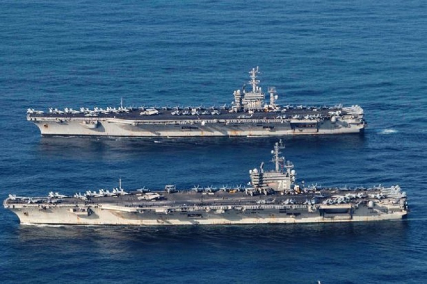Două grupuri de portavioane americane au intrat în Marea Chinei de Sud; China a efectuat o nouă incursiune în spaţiul aerian de apărare al Taiwanului