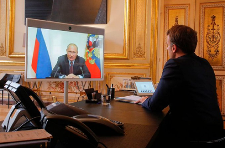 Occidentul ”nu a ţinut cont” de îngrijorările Rusiei, îi reproşează Putin lui Macron