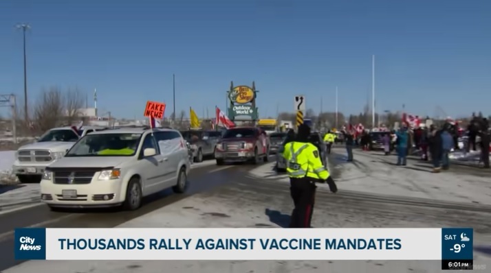 Manifestaţii anti-măsuri sanitare în Canada: Situaţia la Ottawa „scăpată de sub control”. Primarul a declarat stare de urgenţă - VIDEO