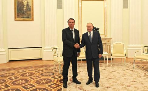 Putin salută relaţiile cu Brazilia, Bolsonaro se declară ”solidar” cu Rusia, în toiul crizei ucrainene