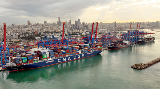 Compania franceză CMA CGM Group obţine un contract pe o perioadă de zece ani în vederea gestionării terminalului containerelor în portul Beirut