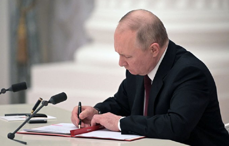 Preşedintele Rusiei, Vladimir Putin, a refuzat să ofere o ordine cronologică exactă referitoare la desfăşurarea trupelor în Donbas
