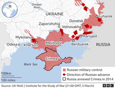 Ministerul britanic al Apărării: Forţele ruse încă încearcă să treacă de oraşul Nikolaev, în pofida oricărui progres