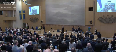 Dacă Ucraina n-ar lupta împotriva invaziei ruse, toţi vecinii Rusiei ar fi în pericol, subliniază într-un discurs în Parlamentul suedez Zelenski, care evocă declaraţii despre un atac al Insulei suedeze Gotland de la Marea Baltică 