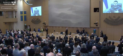 Dacă Ucraina n-ar lupta împotriva invaziei ruse, toţi vecinii Rusiei ar fi în pericol, subliniază într-un discurs în Parlamentul suedez Zelenski, care evocă declaraţii despre un atac al Insulei suedeze Gotland de la Marea Baltică 