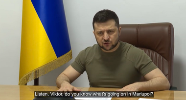 Zelenski cere europenilor şi SUA sprijin militar: Celor care se gândesc de 31 de zile cum să transfere câteva avioane sau tancuri le doresc cel puţin un procent din curajul celor de la Mariupol - VIDEO - 