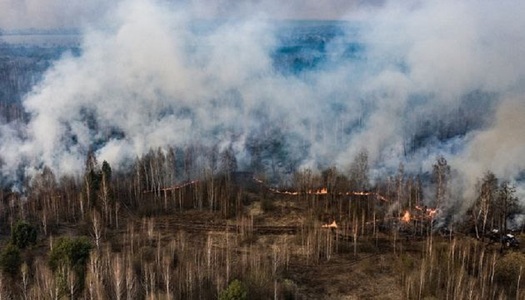 Ucraina cere “demilitarizarea” zonei Cernobîl, afectată de incendii