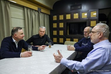 Preşedinţii Poloniei, Lituaniei, Letoniei şi Estoniei se întâlnesc cu Zelenski la Kiev - FOTO