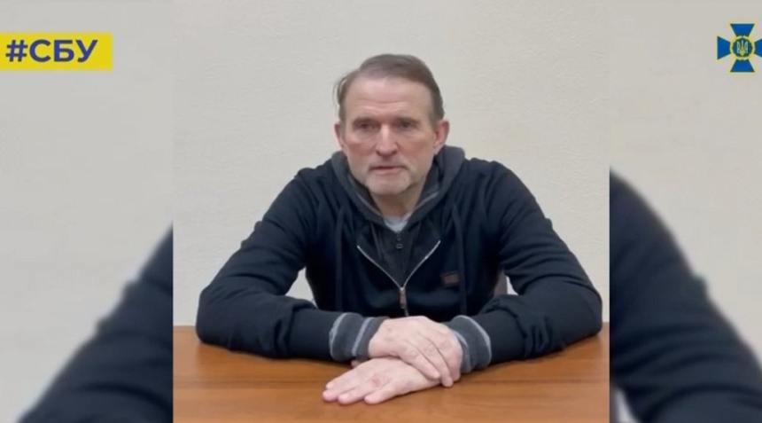 SBU publică o înregistrare video în care Medvendciuk cere Rusiei ca, în schimbul eliberării sale de către ucraineni, Moscova să elibereze apărătorii şi locuitorii Mariupolului