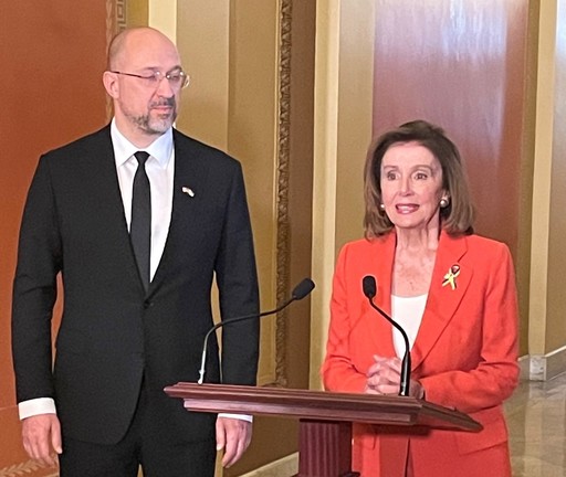 Premierul ucrainean, Denîs Şmîhal, în conferinţă de presă comună cu preşedinta Camerei Reprezentanţilor, Nancy Pelosi: ”Avem nevoie de bani, avem nevoie de tehnologii, avem nevoie de sprijin”