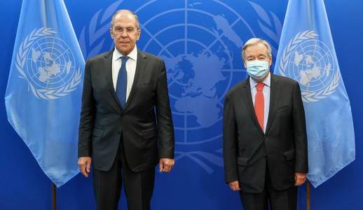 Lavrov afirmă că ”principiile multilaterale ale ONU au fost etalate de Occident”, iar Guterres subliniază necesitatea unei încetări a focului ”cât mai curând posibil”