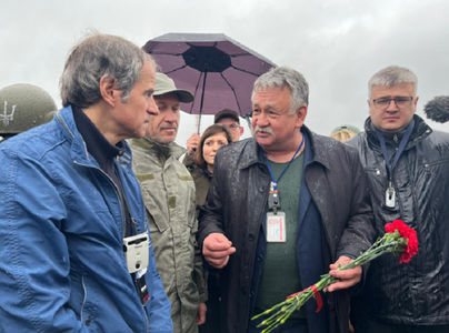 Nivelul radioactivităţii la Cernobîl este ”în limite normale”, dă asigurări directorul AIEA Rafael Grossi, într-o vizită în instalaţie