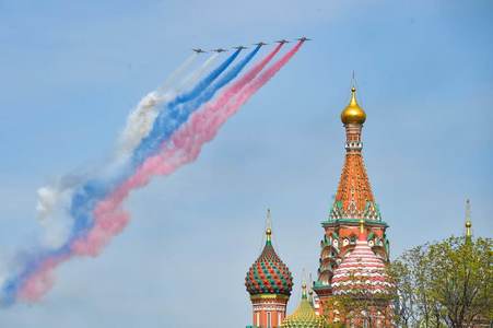La Moscova a avut loc sâmbătă o repetiţie generală pentru parada militară de Ziua Victoriei, pe 9 mai - FOTO, VIDEO
