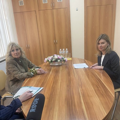Vizită surpriză a Primei Doamne a SUA, Jill Biden în Ucraina şi întâlnire cu Prima Doamnă Olena Zelenska - FOTO, VIDEO 