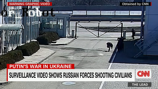 CNN: Un videoclip prezintă soldaţi ruşi care împuşcă şi ucid doi civili neînarmaţi  / Luptătorii civili au încercat să salveze una dintre victime, dar aceasta a murit într-o baltă de sânge / Incidentul, investigat drept crimă de război