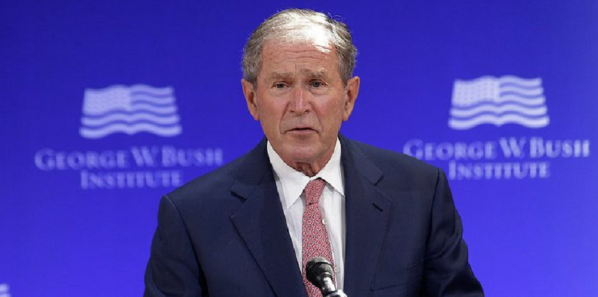 Fostul preşedinte american George W. Bush face o gafă, la Dallas, şi denunţă o invazie ”total nejustificată” a Irakului, după care se corectează: ”vreau să spun a Ucrainei”; cel care a invadat Irakul în 2003 îl consideră pe Zelenski un ”băiat cool” - VIDEO