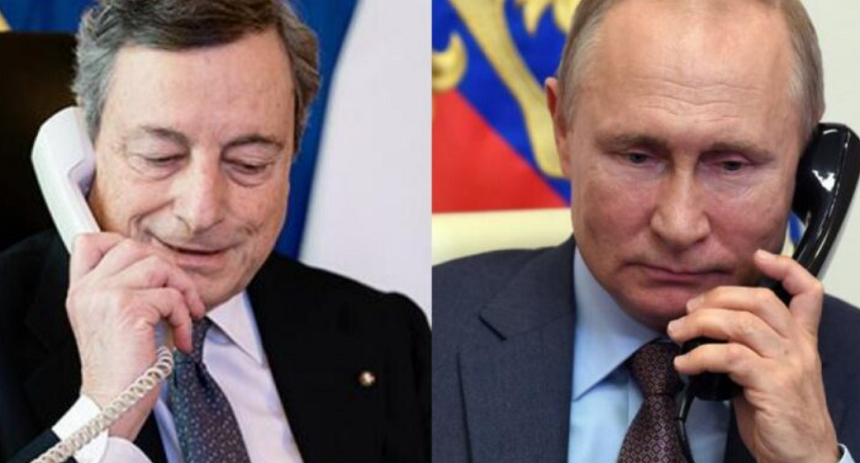 Putin îi spune lui Draghi că este pregătit să ajute la ”depăşirea crizei alimentare”, cu condiţia ca Occidentul să ridice sancţiunile impuse Rusiei din cauza Războiului din Ucraina