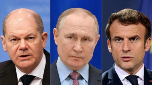 UPDATE-Putin, Macron şi Scholz discută 80 de minute la telefon despre un armistiţiu în Ucraina, cereale şi prizonerii de la Azovstal