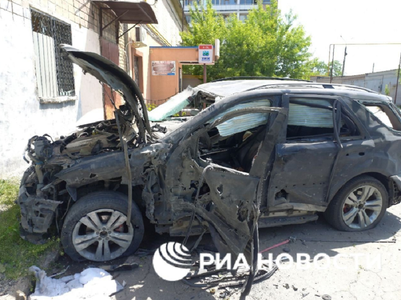 UPDATE-Doi răniţi într-un ”atentat” cu maşină-capcană la Melitopol, atribuit de către autorităţile proruse Kievului