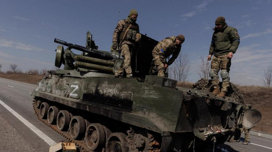 Rusia obţine un ”succes tactic în Donbas” şi ”controlează mai mult de 90% din regiunea separatistă Lugansk”, anunţă Ministerul britanic al Apărării