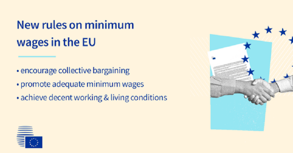 Acord între statele membre UE şi Parlamentul European asupra unui cadru al unui salariu minim care ”să asigure un nivel de trai decent”; Suedia şi Danemarca, două dintre cele şase state UE în care nu există salariu minim, se opun; acordul urmează să fie a