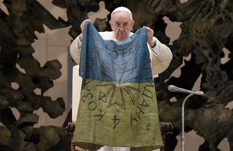 Papa Francisc denunţă ”ferocitatea” Rusiei în Războiul din Ucraina, care ”ar fi putut fi provocat”