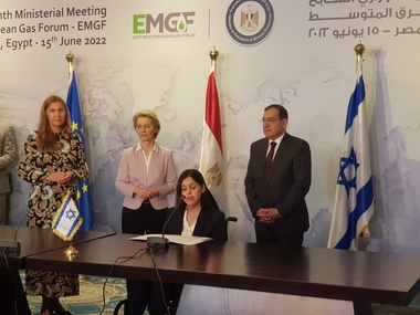 Uniunea Europeană, Egiptul şi Israelul semnează un acord menit să crească aprovizionarea cu gaze naturale lichefiate către statele membre UE, pe fondul războiului din Ucraina 