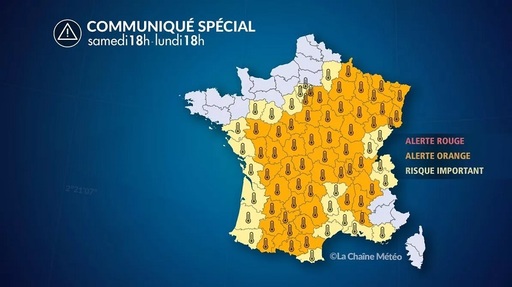 Recorduri de caniculă înregistrate în Franţa. Mai multe incendii în Spania