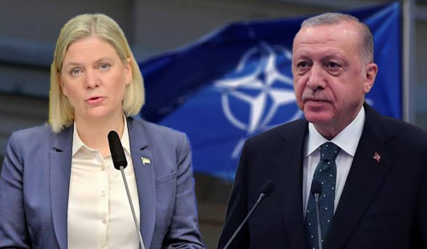 Erdogan anunţă, în urma unei convorbiri la telefon cu premierul suedez Magdalena Andersson, că n-au făcut niciun progres în vederea aderării Suediei la NATO