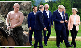 Ironii ale liderilor G7 la adresa lui Putin: “Ne păstrăm sacourile? Ne dăm jos sacourile?”. “Trebuie să ne arătăm pectoralii”