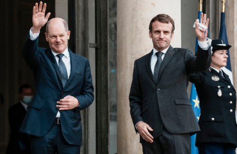 Cancelarul german Scholz, în vizită luni la Paris, pentru un dineu de lucru cu preşedintele francez Macron