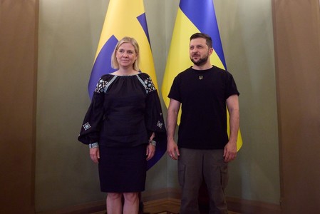 Premierul Suediei,  Magdalena Andersson, vizită oficială la Kiev. Zelenski: O sută de mii de cetăţeni ucraineni se află în Suedia. Ne vom aminti de atenţia voastră sinceră, în această perioadă dificilă a războiului rusesc