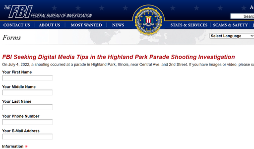 FBI îndeamnă publicul să trimită informaţii şi imagini despre împuşcăturile din Highland Park, Illinois, pe o pagină de internet special creată în acest sens / Toţi membrii fanfarei şi ai echipei de fotbal a liceului Highland Park sunt în siguranţă