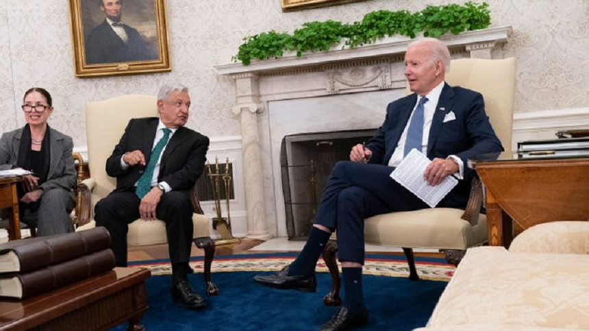 Joe Biden şi Andres Manuel Lopez Obrador pozează la Casa Albă în ”aliaţi”, în pofida unor diferende
