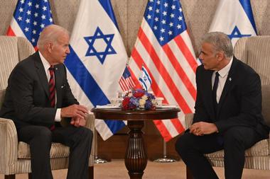 Premierul israelian Yair Lapid declară, în urma întrevederii cu Joe Biden, că ”nu va exista un Iran dotat cu armament nuclear” 